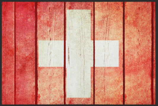 Fussmatte Flagge Schweiz 4336 - Fussmatte Individuell