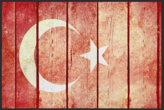 Fussmatte Flagge Türkei 4465 - Fussmatte Individuell